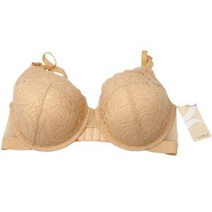 Lively The Lace No-Wire Push-Up Bra 36DDD NWT